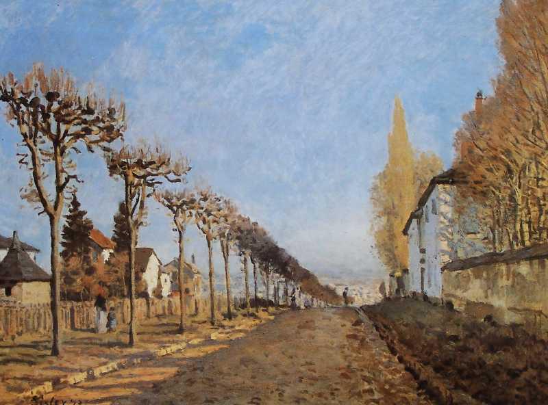 Alfred Sisley The lane of the Machine by Alfred Sisley in 1873 oil painting image